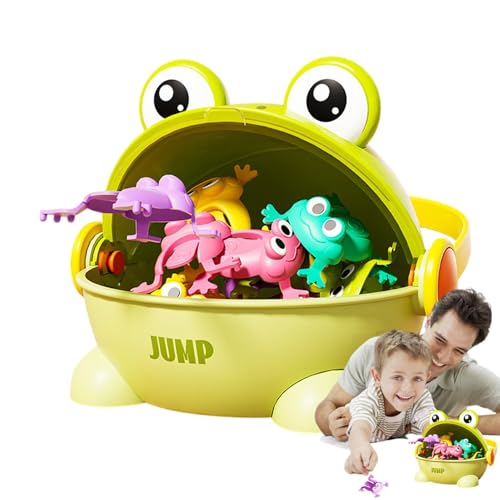 Bexdug Springender Frosch für Kinder, kreatives Jungen-Fingerpress-Springfrosch-Spielzeug, Eltern-Kind-interaktives Spielzeug für Zuhause, drinnen, draußen, Schule von Bexdug