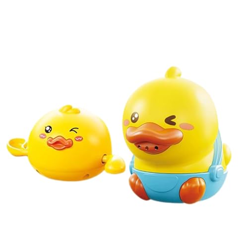 Bexdug Wasserspray-Badespielzeug, Badebrunnen-Spielzeug | Süße gelbe Ente schwimmendes Badespielzeug zum Aufziehen | Lustiges Badespielzeug für die Badewanne, Wannenspielzeug, Duschspielzeug zum von Bexdug