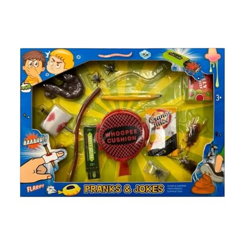 Gag Toys Witze, Streichspielzeug | Kindertricks Spielzeug Streich Witze Gag Kit | Lustige Gag-Box für Kinderstreiche, lustige, urkomische Gag-Box mit Furz-Pad für Kinder und Erwachsene von Bexdug