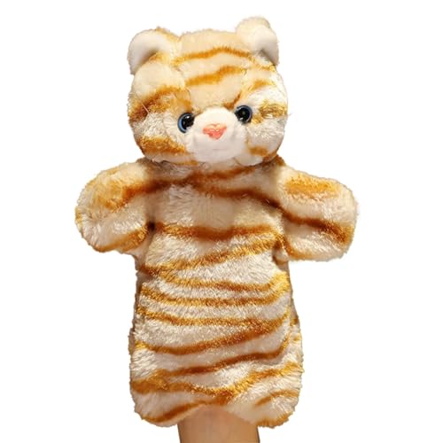 Handpuppe Katze,Handpuppen für Kinder,Geschichtenerzählende Handpuppe Katze Tierpuppen | Tierisches Plüschtier, fantasievolles pädagogisches Spielzeug für Kinder von Bexdug