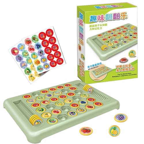 Interaktives Lernspielzeug für Kinder, Puzzlespielzeug für die Früherziehung - Passende Karten 36 Stück Obstbrettspiele Lernspielzeug,Interaktives, leichtes Konzentrationsspiel für die von Bexdug