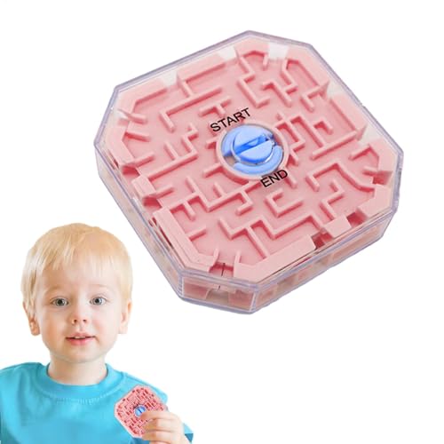 Maze Ball Classic Travel Game, Labyrinth -Brettspiel | 3D Rätsel Brain Teasers Spiel | Klassische Heimreise, Ball im Puzzle hilft, Stress zu reduzieren, Gedankenrätsel für Kinderalter, von Bexdug