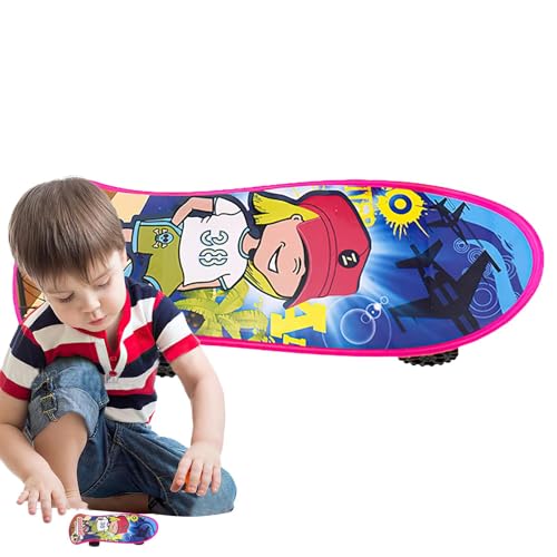 Skateboardspielzeug, Finger -Skateboards für Kinder,Fingerspitzen Stressabbaubewegung | Taschengröße Handskateboard für Fingerspitzen Bewegung Sport für Kinder Erwachsene Finger Skater von Bexdug