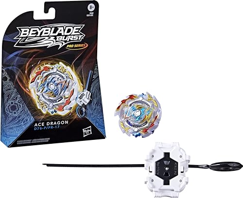 Beyblade Burst Pro Series Ace Dragon Kreisel Starter Pack - Angriffstyp Kampfspiel Top mit Launcher Spielzeug von Beyblade