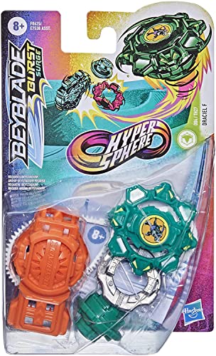 Beyblade Hasbro F0625 Burst Surge Hyper Sphere Draciel F mit Kreisel und Starter Grün von Beyblade