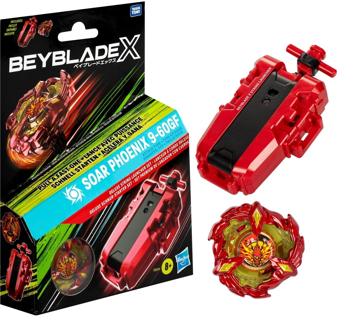 Beyblade X Soar Phoenix Deluxe String Launcher Set von Beyblade