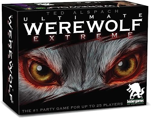 Bezier Games Ultimate Werewolf Extreme, Partyspiel für Teenager und Erwachsene, Social Deduction, Werwolf Spiel, schnelles Gameplay, versteckte Rollen & Bluffen von Bezier Games