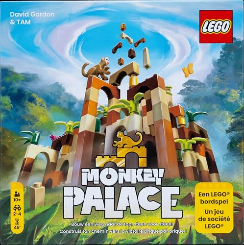 Dotted Games - Monkey Palace: EIN Lego Brettspiel® - Bauen Sie Ihren Weg zum Sieg, Stein für Stein! Tolles Familienspiel zum Bauen, Alter 10+, 2-4 Spieler von Bezzerwizzer