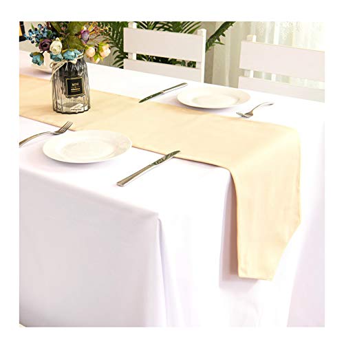 BgnEhRfL Tischdecke, Tischdecke, Polyester-Tischläufer, Tischläufer for Hochzeiten, Events, Hotels und Gastronomie(30 * 140CM) von BgnEhRfL