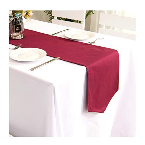 BgnEhRfL Tischdecke, Tischdecke, Polyester-Tischläufer, Tischläufer for Hochzeiten, Events, Hotels und Gastronomie(30 * 140CM) von BgnEhRfL