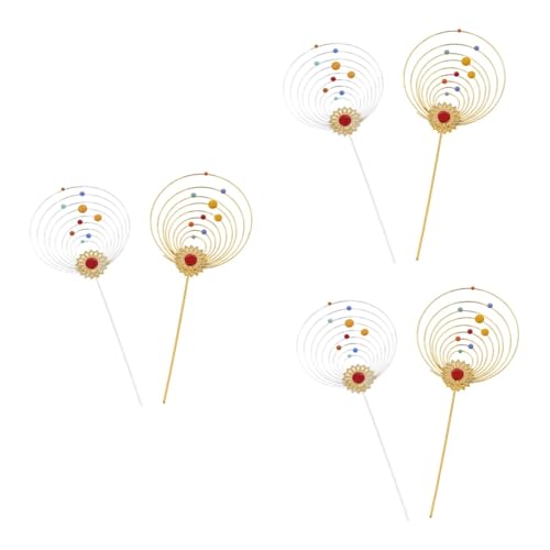 Kuchen-Topper, 6 Stück, Dessert-Topper, Sonnensystem-Kuchen-Picks, Sonnensystem-Cupcake-Picks, Party-Cupcake-Topper, Party-Kuchen-Dekoration, Party-Kuchen-Picks von BgnEhRfL