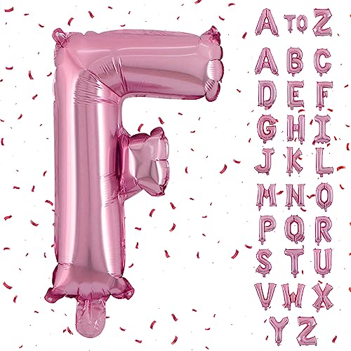 Biapian Buchstaben Ballons XXL, Große Buchstabe F Folienballon, 101.6CM Roségold Buchstaben Luftballon Aluminiumfolie Helium Ballons für Geburtstag Babyparty Hochzeit Jubiläum Dekoration (Roségold F) von Biapian