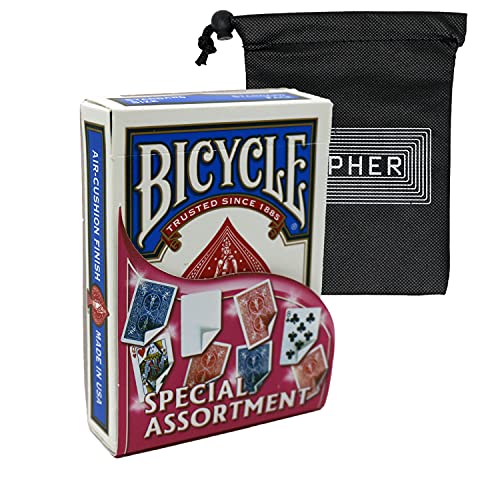 Bicycle Special Assortment Deck – verschiedene Gaff-Spielkarten – inklusive Cipher-Spielkartentasche von Bicycle and Cipher Playing Cards