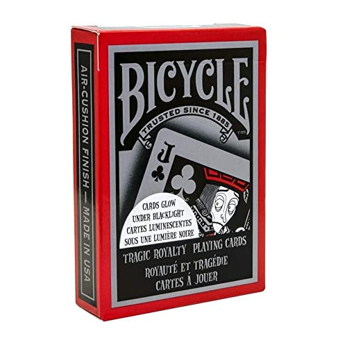 Bicycle 10015588 1018404 Tragic Royalty Leuchtende Spielkarten, Rot, Poker von Bicycle