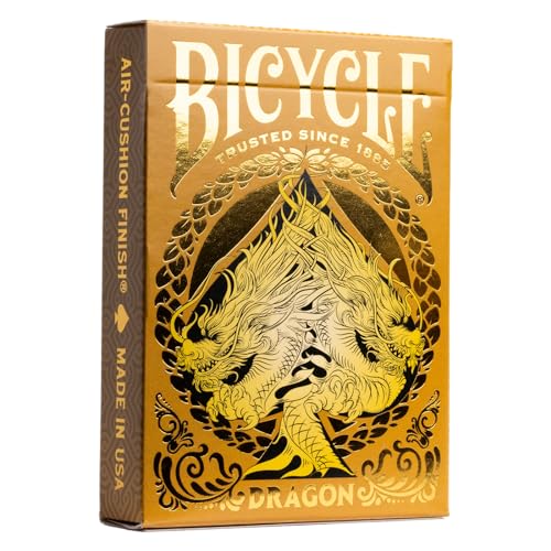 Bicycle 10044107 Playing Cards Gold Dragon, Yellow von Bicycle