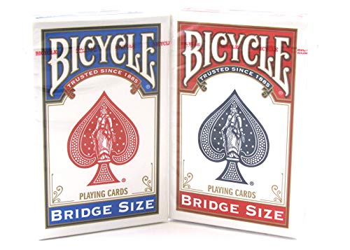 Bicycle Bridge Standard Index Playing Cards – 1 Red Deck und 1 Blue Deck by von Bicycle