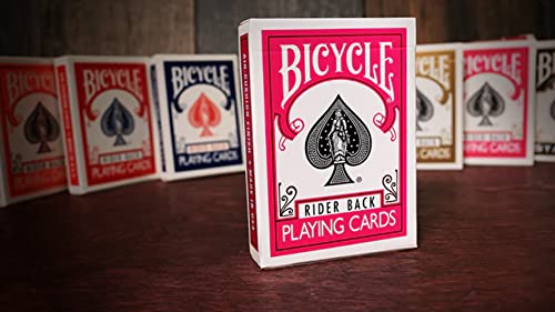 Bicycle Fahrrad 1 Deck von Fuchsia Rider Zurück Spielkarten (PINK) Standard Edition Deck von Bicycle