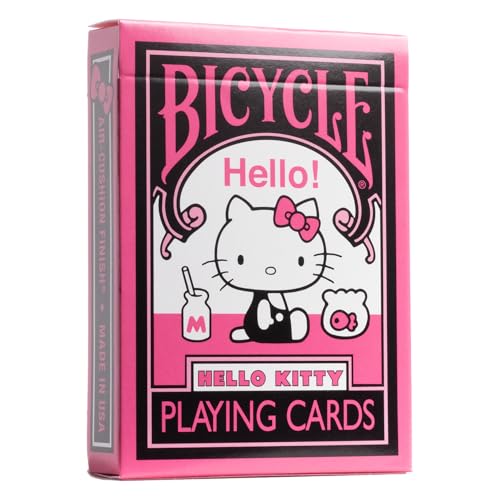 Bicycle Hello Kitty Spielkarten, Schwarz & Pink, 1 Deck Bicycle Hello Kitty Spielkarten, Schwarz & Pink, 1 Deck von Bicycle