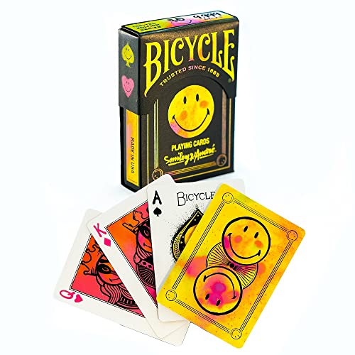 Bicycle - Limitierte Edition Smiley x Andre – Spiel mit 54 Karten – Magie/Zauberkarte von Bicycle