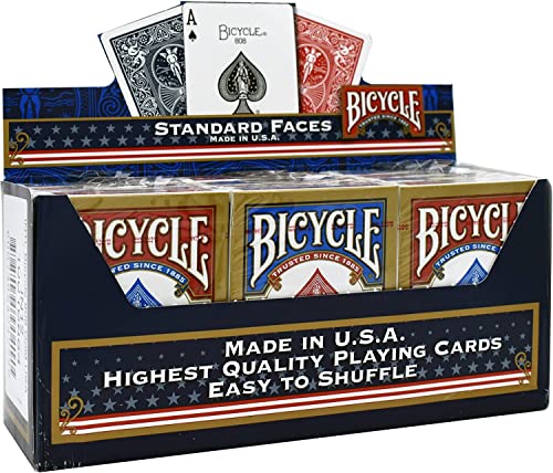 Bicycle - 12 Spiele mit 54 Spielkarten – Original Rider Back Standard – Magie/Zauberkarte von Bicycle