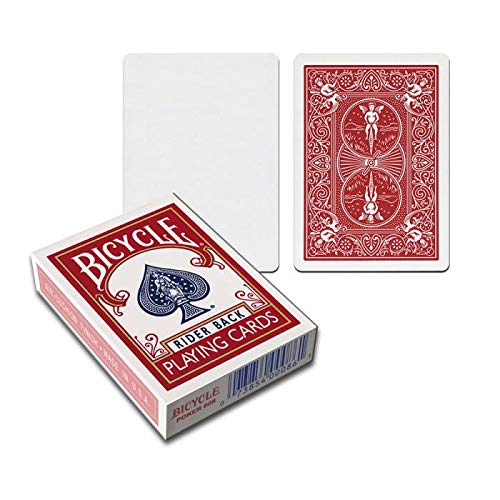 Bicycle Spiel 54 Karten Tarot rot - weißes Gesicht von Bicycle