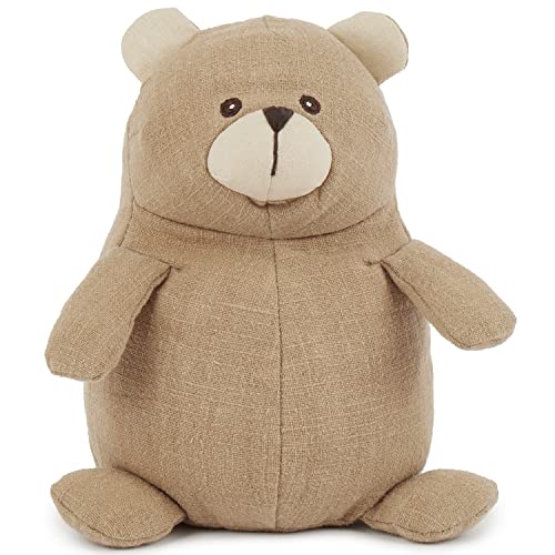 Bieco Kuscheltier Bär | 18 cm | Teddy Bär aus Leinenstoff | Baby Kuscheltier Mädchen & Junge | Leinen Kuscheltier Baby | Stuffed Animal | Bären Stofftier Baby | Baby Kuscheltiere | Teddybär Klein von Bieco