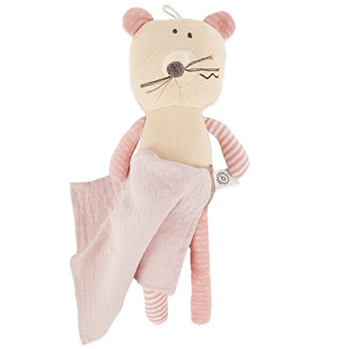 Bieco Kuscheltier Maus mit Schmusetuch | 30 cm | Maus Kuscheltier Gehäkelt | Weiche Baby Stofftier Maus zum Kuscheln | Maus Kuscheltier Baby | Gehäkeltes Kuscheltier für Babys | Baby Kuscheltiere von Bieco