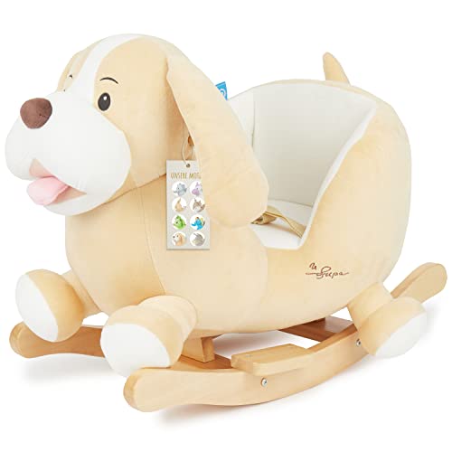 Bieco Plüsch Schaukeltier Hund 'Sam' | Kinder Schaukelstuhl mit Sicherheitsgurt | Baby Schaukel | Schaukel Kleinkind | Schaukeltier Baby Zimmer Schaukelwippe ab 9 Monate | Schaukelpferd Holz Bieco Plüsch Schaukeltier Hund 'Sam' | Kinder Schaukelstuhl mit Sicherheitsgurt | Baby Schaukel | Schaukel Kleinkind | Schaukeltier Baby Zimmer Schaukelwippe ab 9 Monate | Schaukelpferd Holz von Bieco