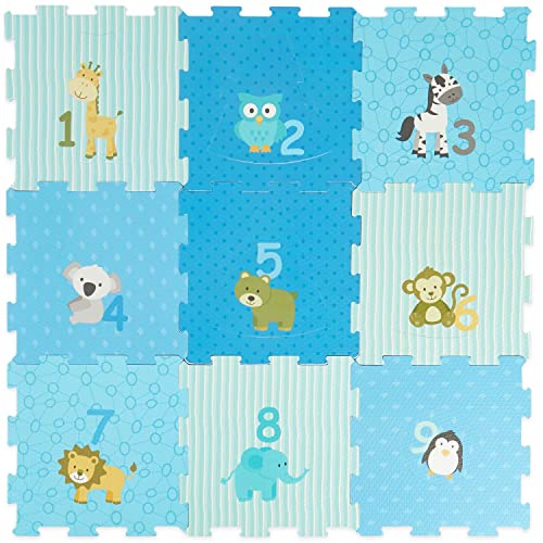 Bieco Puzzlematte Kinder | Krabbelmatte Baby Puzzle | Puzzlematte Baby | Turnmatte Kinder spielmatte puzzlematte Baby puzzlematte Puzzle Teppich Matte puzzlematten bodenpuzzles Babys XXL Tiere von Bieco