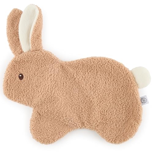 Bieco Schmusetuch Hase Fine aus Bouclé | Ab Geburt | Kuscheltuch Baby | Schmusetuch Baby Mädchen | Schlummer Hase Kuscheltier klein Hase Stofftier Baby Kuscheltiere Geschenk zur Geburt Mädchen Bunny von Bieco