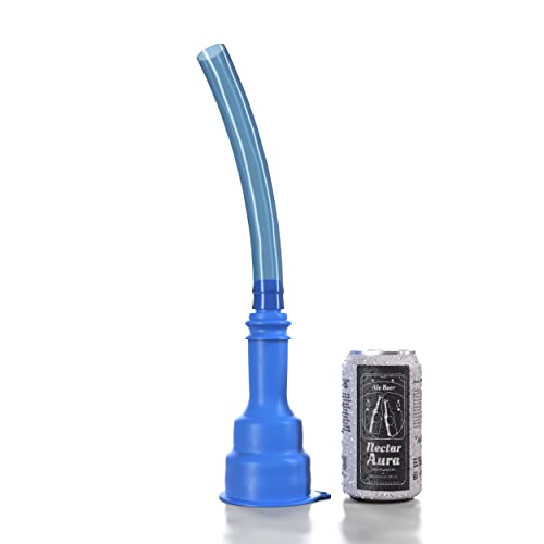 Biersturz Dosentrichter | 2 in 1 Bierbong Biertrichter Bierrutsche mit Bierstecher | Festival Gadget für Partys & Outdoor Veranstaltungen | Blau von Biersturz