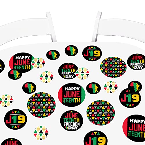 Big Dot of Happiness Happy Juneteenth – Freedom Day Party riesiges Kreis Konfetti – Party Dekorationen – großes Konfetti 27 Stück von Big Dot of Happiness