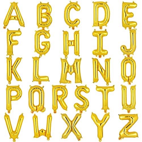 16 Zoll Klein Luftballon Buchstaben D Gold Ballons Small Mylar Alphabet Folienballon Jubiläum Babyparty Hochzeit Geburtstag Party Dekoration 40cm（Gold D） von Big Eye Owl