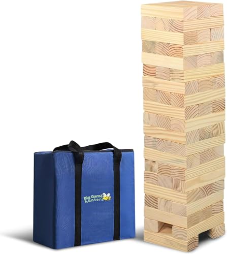 Big Game Hunters Riesenwackelturm Jumbo Hi-Tower in Einer Tasche - Builds Von 0.6m - 1,5m (max im Spiel. Massiver Kiefer Holz Wäschetrockner Tower Spiel von Big Game Hunters