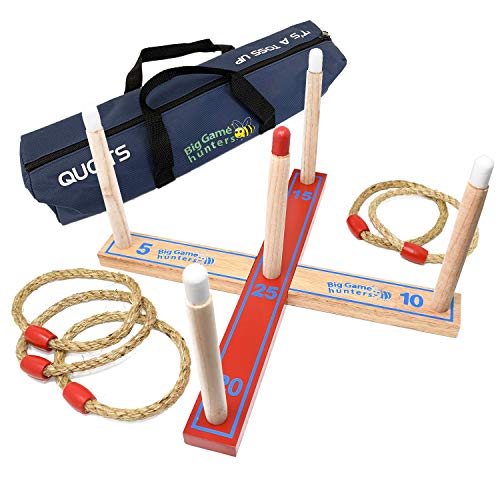 Throwing Game Quoits - Ringwurfspiel mit Tragetasche - Spiele für Kinder und Erwachsene - Ringwurfspiel, Familienspiel Besuchen Sie den Toyfel Store von Big Game Hunters