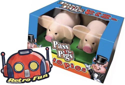 Big Game Toys Großes Schweinchen für den Hof und Boden, riesiges Camping-Spiel für drinnen und draußen, Pass The Pig Würfel. von Big Game Toys