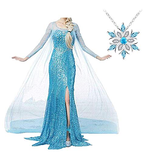 Big-On-Sale Prinzessinnenkostüm für Erwachsene, Damen, Krönungskleid, Cosplay, Elsa1, M von Big-On-Sale