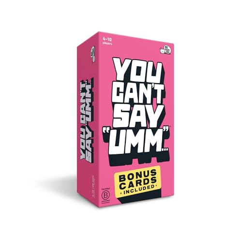 You Can't Say UMM: A Party Game for Family and Adults, Fast-Paced Family Word Game, Must Have for Game Night, Bonus Content Included von Big Potato