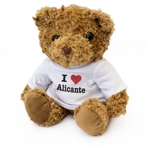 Big Red Egg Teddybär "I Love ALICANTE", niedlich, weich, kuschelig, bezaubernd, Geschenk von Big Red Egg