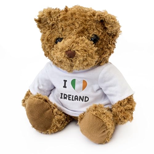 Big Red Egg Teddybär "I love Irland", niedlich, weich, kuschelig, bezaubernd, Geschenk von Big Red Egg