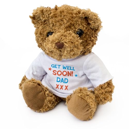 Big Red Egg Teddybär mit Aufschrift "Get Well Soon Dad", niedlich, weich, kuschelig, liebenswert Big Red Egg Teddybär mit Aufschrift "Get Well Soon Dad", niedlich, weich, kuschelig, liebenswert von Big Red Egg