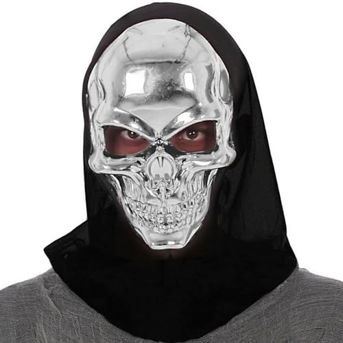 BigBuy Carnival Maske Skelett Silber von BigBuy Carnival