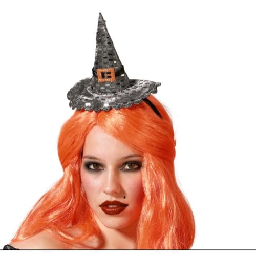 BigBuy Carnival Stirnband Hexenhut Halloween Silber von BigBuy Carnival