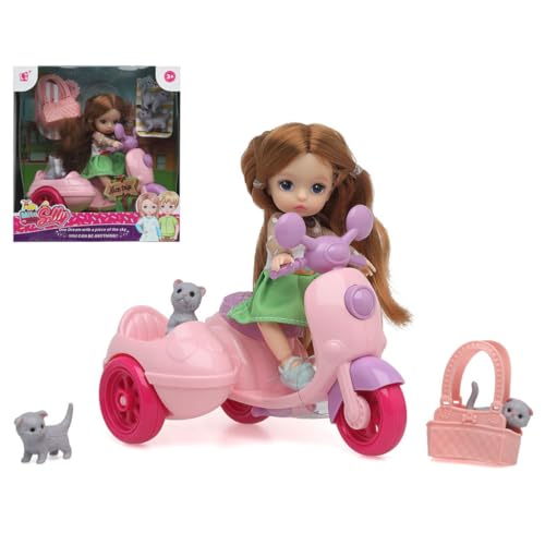 BigBuy Fun Baby Puppe Sally Motorbike von BigBuy Fun