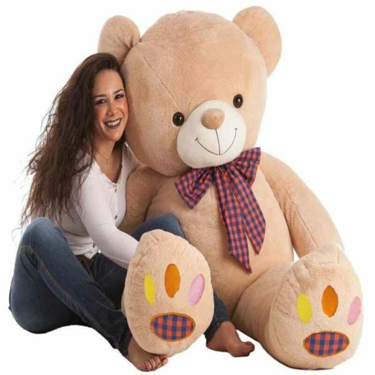 Fluffy toy Footprints Bear 145 cm von BigBuy Fun