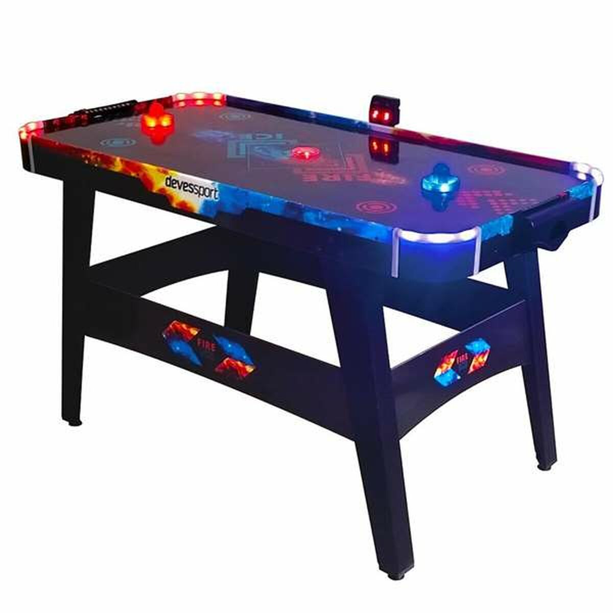 Tisch-Hockey Fire & Ice LED-Lichter 146 x 71 x 82 cm von BigBuy Fun