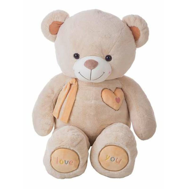 Plüschtier Valentin Beige Bär 115 cm von BigBuy Kids