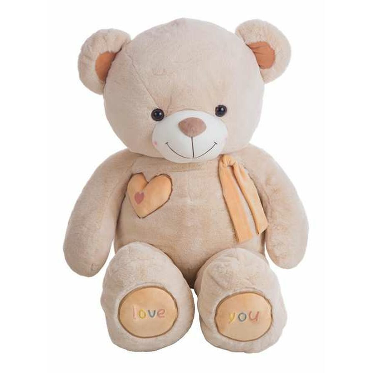 Fluffy toy Valentin Beige Bear 140 cm von BigBuy Kids