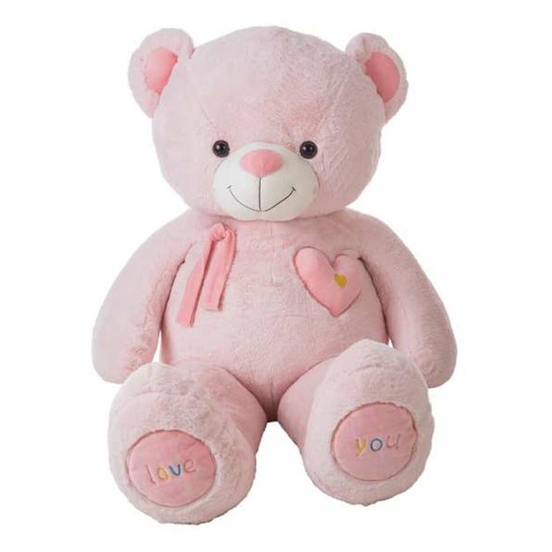 Plüschtier Valentin Rosa Bär 115 cm von BigBuy Kids