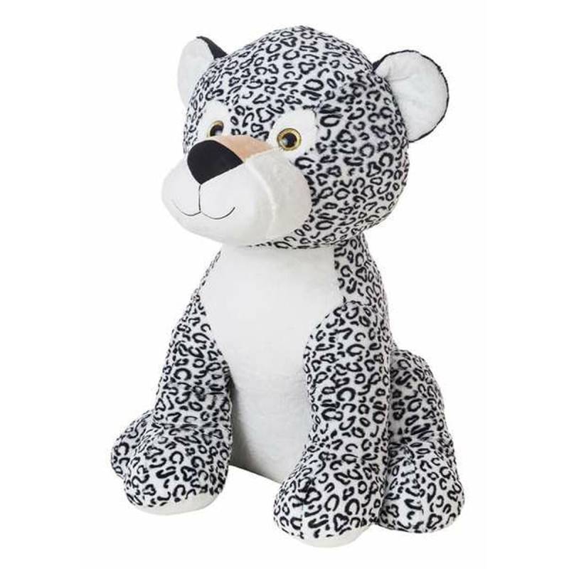 Flauschiger Spielzeug Jeni Leopard Gray 80 cm von BigBuy Kids